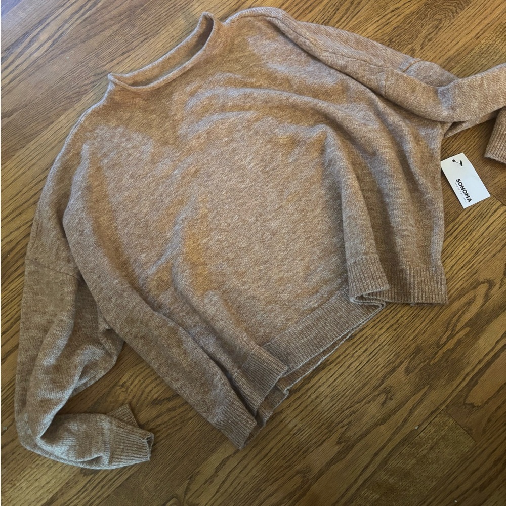 Sonoma Goods Cropped Crew Neck Sweater XXL